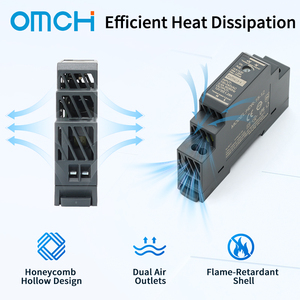 OMCH HDR-15-5 DIN-Rail Switching Power Supply Industrial Single Output 5V 15W 2.4A AC/DC Ultra-Thin Stepped <strong>SMPS</strong> 60Hz - Product Image 3