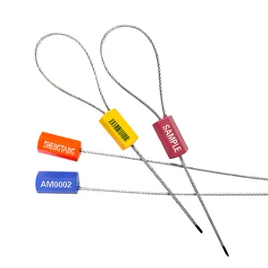 Contenedor de sello de bloqueo de cable de acero de carga de código de barras de alta seguridad