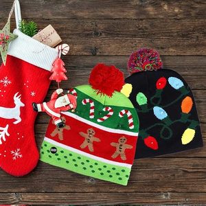Cálido sombrero de <span class=keywords><strong>Navidad</strong></span> iluminado tejido colorido LED sombreros de <span class=keywords><strong>Navidad</strong></span> <span class=keywords><strong>para</strong></span> niños <span class=keywords><strong>Unisex</strong></span> invierno nieve <span class=keywords><strong>regalos</strong></span> de <span class=keywords><strong>Navidad</strong></span> divertido LED sombrero de <span class=keywords><strong>Navidad</strong></span> - Product Image 6