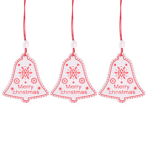 Factory Customized Size <b>Christmas</b> Wooden Pendant DIY <b>Christmas</b> Tree <b>Boxed</b> Elk Bell Horse Angel Love Hanging Snowflakes Festival - Product Image 6