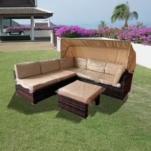 Đồ Nội Thất Ngoài Trời Bộ Sofa Bộ Sân Vườn Hiện Đại Mưa-Bằng Chứng Tổng Hợp Mây Đồ Nội Thất