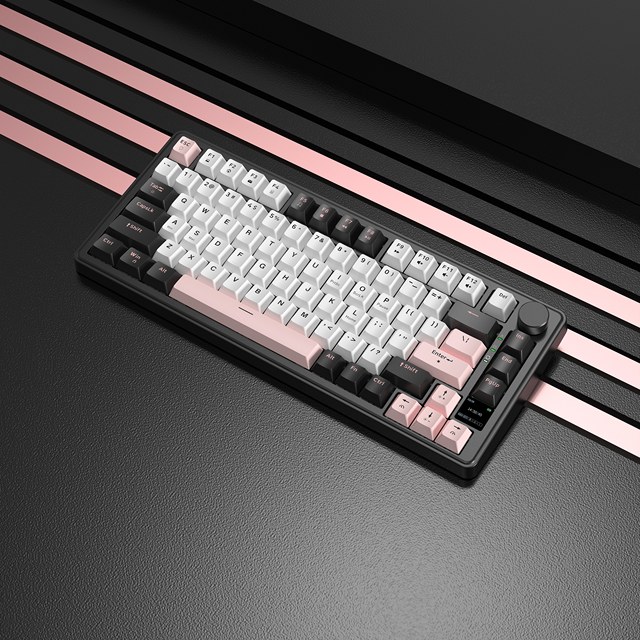 Customized Wireless Mechanical Gaming Keyboard LED Backlit Red Switch 75% Design for Gamers Teclado
