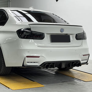 M3 tarzı geniş BMW için gövde kiti F30 M3 vücut kiti 2013-2018 yan etekler egzoz borusu kaput çamurluk Grille bmw f30 geniş bodykit - Product Image 4