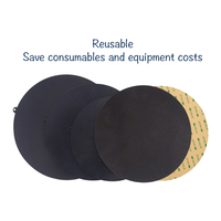 Custom Black Abrasive Disc Magnetic Anti-Stick High Rigidity Durable Metal Base 3.0mm Thickness Sample Preparation Made in China