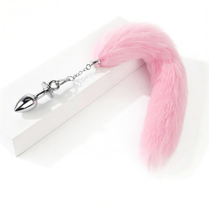 Detachable Fox <b>Tail</b> Anal <b>Plug</b> Pink Adult Sex Toy For Couples SM Play - Product Image 2