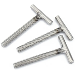 High Quality Custom <b>T</b>-Head Titanium Track <b>Bolt</b> SS304/SS316 Stainless Steel and Carbon Steel DIN Standard with Plain Finish - Product Image 3