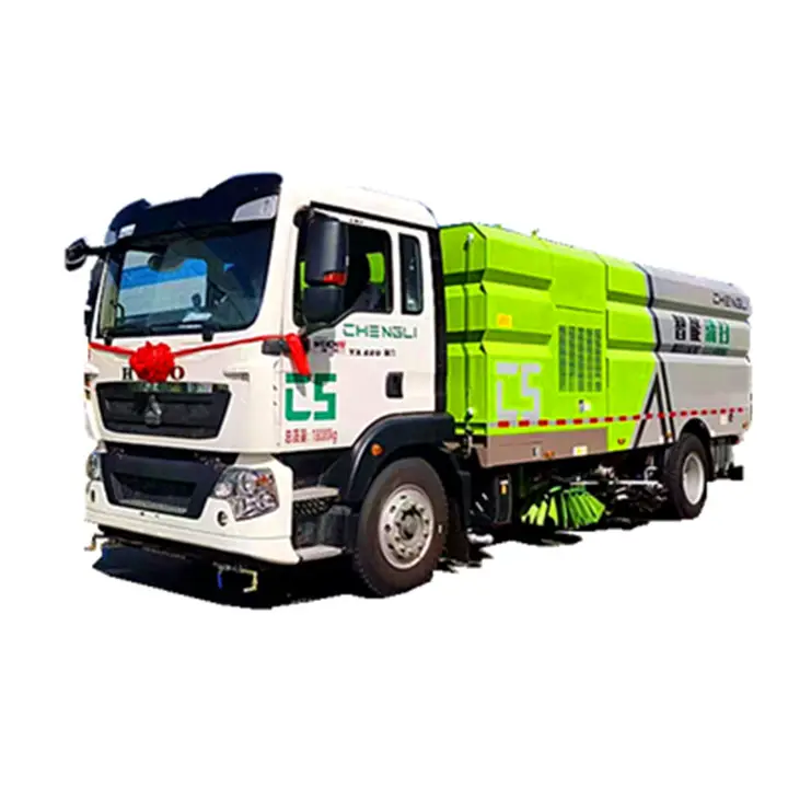 Sinotruk Howo cleaning vehicle 210HP Medium-sized sweeping truck Multi-functional sanitation vehicle
