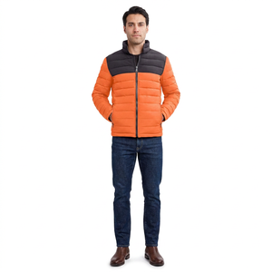 FINER THREADS Men's Winter Puffer Jacket <b>Canvas</b> Fabric Nylon/Cotton Shell Breathable Quick Dry High Street Style Zipper Closure - Product Image 1