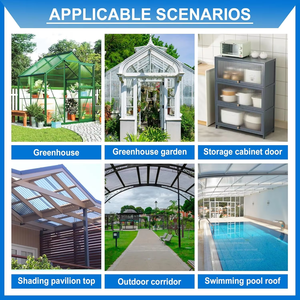 Bảo vệ UV rỗng tấm <span class=keywords><strong>polycarbonate</strong></span> tán lợp ban công tấm bìa Giá nhựa - Product Image 5