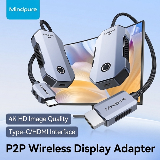 50M 4K Wireless HDMI Extender Type-C Transmitter and Receiver Display Dongle TX RX Point to Point for Meeting Screen Mirroring