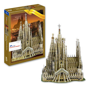 Puzzle 3D in Carta della Famosa Cattedrale Sagrada Familia per Bambini - Product Image 3