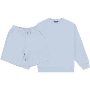 ชุดวอร์มผ้าเฟรนช์เทอร์รี่คุณภาพสูงสำหรับผู้ชาย แบบขายส่ง ปรับแต่งได้ สไตล์สตรีทแวร์ ชุดเซ็ต 2 ชิ้น เสื้อฮู้ดดี้และกางเกงขาสั้น - Product Image 6