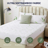 Protecteur de matelas imperméable AOSEN, protecteur de matelas en fibre de bambou, respirant naturel, anti-acariens, housse de matelas lavable