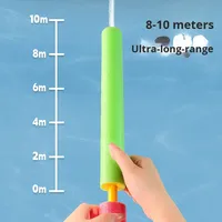 Jouet éducatif amusant pour enfants, pistolet à eau de plage, canon à eau longue portée, jouet d'été en EVA pour l'extérieur avec lumière