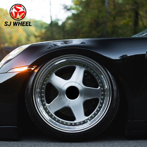 Jantes chromées polies forgées sur mesure en deux parties de haute qualité SJ de 17, 18, 19, 20, 21 et 22 pouces pour <span class=keywords><strong>Porsche</strong></span> Carrera Turbo GT3 <span class=keywords><strong>GT2</strong></span> <span class=keywords><strong>RS</strong></span> - Product Image 3