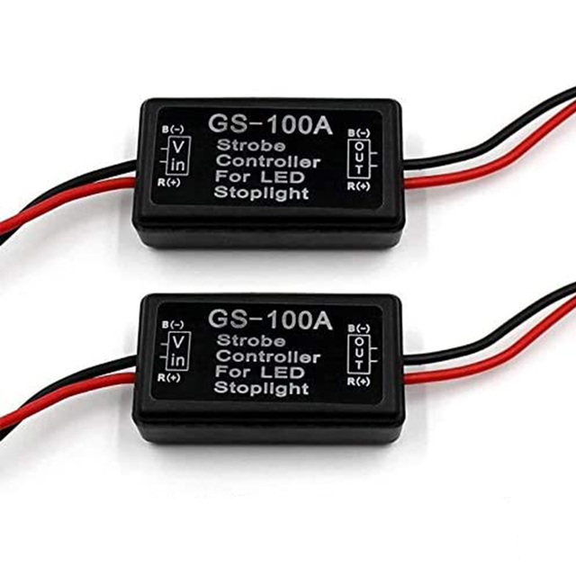 GS-100A Flash LED Strobe Controller Car Flasher Module for Brake and Tail Stop Light New Design