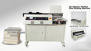 Hoàn toàn tự động chính xác công nghiệp cấp <span class=keywords><strong>A4</strong></span> Giấy cuốn sách keo thiết bị ràng buộc hiệu quả thương mại tài liệu máy tính RÀNG BUỘC - Product Image 4