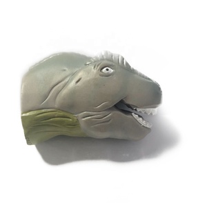 Venta al por mayor de plástico de caucho dinosaurio títeres de dedo para niños Mini muñeca marioneta de dedo - Product Image 3