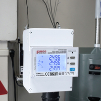 MID aprobado EM4373 CT 3*230/400V 0,05 ~ 5(6) un analizador de calidad de energía trifásico medidor de energía para sistema de gestión de electricidad