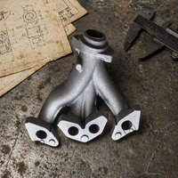 Collecteur d'échappement en fonte grise personnalisée Pièce de moulage en métal Moulage au sable