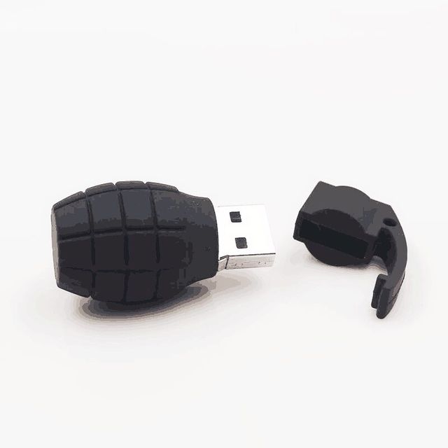 64GB Cartoon Silica Gel Grenades 8GB 16GB 32GB Bomb Guns Pen Drive USB Flash Drive