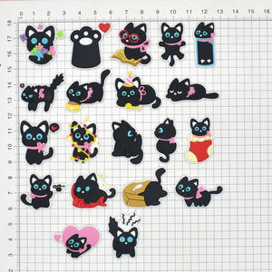 2025 Popular Personalized Multicolor Rubber Plastic Buckles Cute Pet Clog Sandals Cow Food Rainbow Black <b>Cats</b> <b>Shoes</b> Charms - Product Image 3