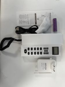 433MHz Sesli Kapı Telefonu İnterkom Uzun Menzilli Kablosuz Güvenli Ahizeler Ofis Otel Ev için 7 inç Dokunmatik Ekran Pille Çalışan - Product Image 6