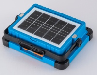 Projecteur solaire à décharge progressive 6V3W avec panneau solaire, lampe LED rechargeable pour camping extérieur et utilisation en stand