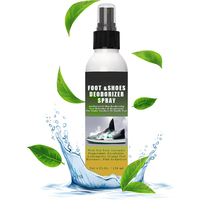 NOUVEAU Spray Désodorisant pour Chaussures – Éliminateur d'Odeurs pour Baskets et Pieds, avec Arbre à Thé, Eucalyptus et Menthe
