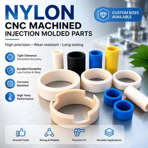 Componentes de Ingeniería de Precisión de Plástico de Poliamida de Alta Resistencia PA66 <span class=keywords><strong>MC</strong></span>, Piezas Mecanizadas por CNC, Fabricación y Procesamiento - Product Image 2