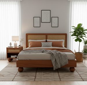 Solid Wood Queen Size Bed <b>Frame</b> Modern Platform Bed Luxury Bedroom Furniture for Contemporary Home Hotel and Resort Projects - Product Image 1