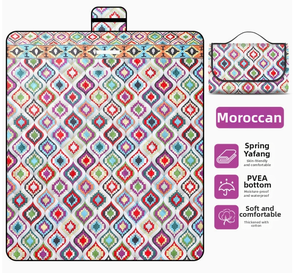 Waterproof Colorful Picnic Mat Foldable Outdoor <b>Camping</b> Beach Blanket for Adults and Kids - Product Image 3