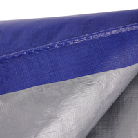 Bâche PE imperméable Million Blue Silver en tissu enduit pour auvent de jardin, voile d'ombrage extérieur pour bateau, camion, usage agricole