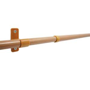 Barras <span class=keywords><strong>de</strong></span> Cortina Modernas para Sala <span class=keywords><strong>de</strong></span> Estar, Decorativas, con Aspecto <span class=keywords><strong>de</strong></span> Madera, Romanas, Extensibles, Resistentes, Individuales y Dobles, <span class=keywords><strong>de</strong></span> Metal - Product Image 2