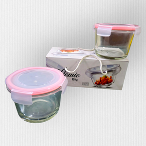 <span class=keywords><strong>Vkl</strong></span> ชุดภาชนะแก้วทนความร้อนสูง2ชิ้นขนาด600มล. พร้อมกล่องใส่อาหารชามทรงกลมพร้อมฝาปิด PP - Product Image 6