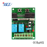 Module de télécommande AC/DC9-24V YET402PC-V3.0 avec deux relais de contacts secs à commande indépendante