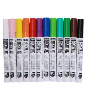 <span class=keywords><strong>Pebeo</strong></span> Marqueurs de peinture acrylique professionnels, ensemble de 12/24/36/48 couleurs opaques PLA pour roche, céramique, métal, toile, artistes français - Product Image 2