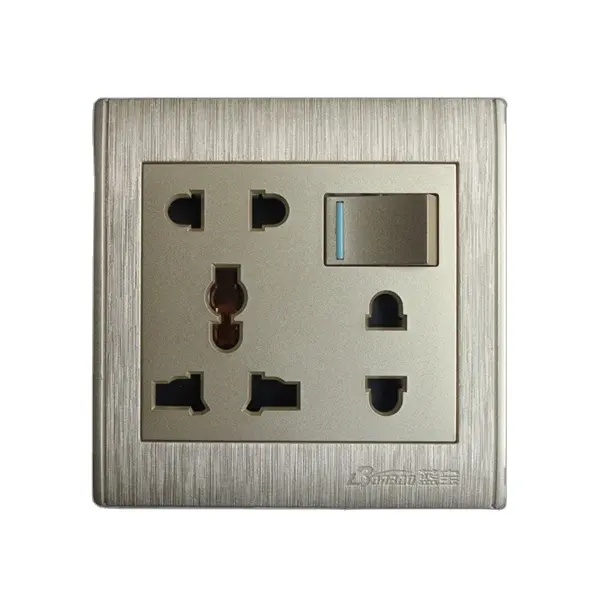 Pc Type Gouden Kleur Power Socket Voor Home Decoratie