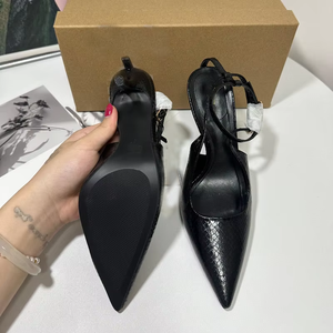 Sandali da Donna ZA con Tacco Alto Sottile e Punta Affusolata, <span class=keywords><strong>Scarpe</strong></span> da Festa con Fibbia, Stiletto in Pelle PU - Product Image 2