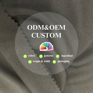 Nhà máy bán Chất lượng cao 50S Siro rayon60 % polyester35 % SP5 % Interlock Roma dệt kim vải 280/300gsm căng cho thời trang 8697 - Product Image 2