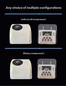 ルーフトップミニエアコン冷暖房用バストラックトラクターキャビンRVカーゴバンエアコン12v 24v 48v 96v - Product Image 5