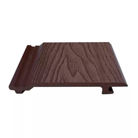 Panneaux muraux décoratifs en bois composite gaufré à rainures en V, résistants au soleil et imperméables, pour extérieur, suspension de plafond de villa