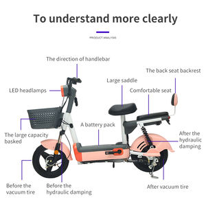 دراجة كهربائية Paige 48 v20ah OEM/ODM دراجة المدينة 2 عجلات دراجة نارية bicicicleta دراجة كهربائية عالية الجودة Ebike سكوتر - Product Image 3