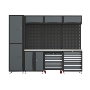 <strong>Tools</strong> Storage Workbench Cabinet Set Heavy Duty Garage Car Repair Workshop Metal Cabinet with Drawers <strong>Tool</strong> <strong>Trolley</strong> - Product Image 6