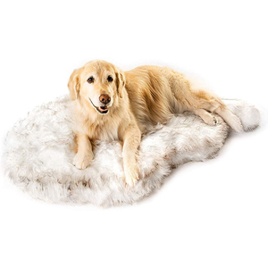 Maßgefertigte Große Luxuriöse Kunstfell-Leder Orthopädische Katzen- und Hundebetten Moderne Modische Waschbare Haustier-Memory-Foam-Betten Großhandel Gemütlich Flauschig - Product Image 1