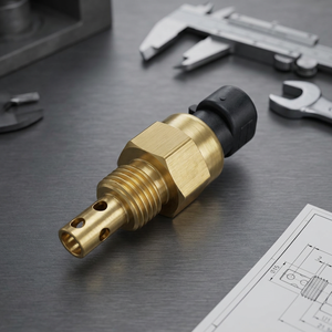 Sensor de Temperatura 810D 1010D 1070D 325K 325SL 330CLC 360D, Sensor de Refrigerante de Admisión de Aire RE61812, Repuestos Metálicos para Tractor Hm - Product Image 2