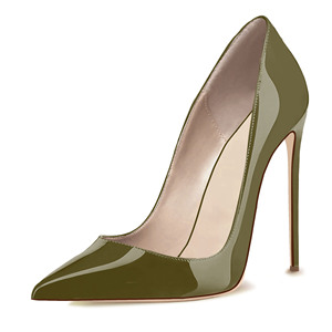 Scarpe Eleganti da Donna con Tacco a Spillo, Punta Affusolata, Antiscivolo, in Vernice, per Feste - Product Image 5