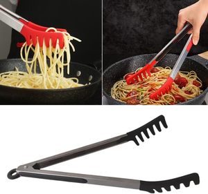 Pinzas para Pasta de Acero Inoxidable de Grado Alimenticio con Diseño de Agarre Cómodo y Mango de Silicona - Product Image 3