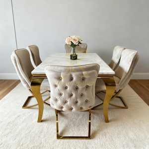 Italian Modern Marble <strong>Dining</strong> <strong>Table</strong> for Restaurant <strong>Grey</strong> <strong>Dining</strong> <strong>Table</strong> <strong>Set</strong> 4 6 8 Seater European Style <strong>Dining</strong> <strong>Table</strong> - Product Image 4