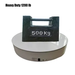 Nhiệm Vụ Nặng Nề 1200lb 550Kg 120Cm Kim Loại 360 Bàn Xoay Điện Quay Vòng Xe Hiển Thị Nền Tảng Xoay Đứng